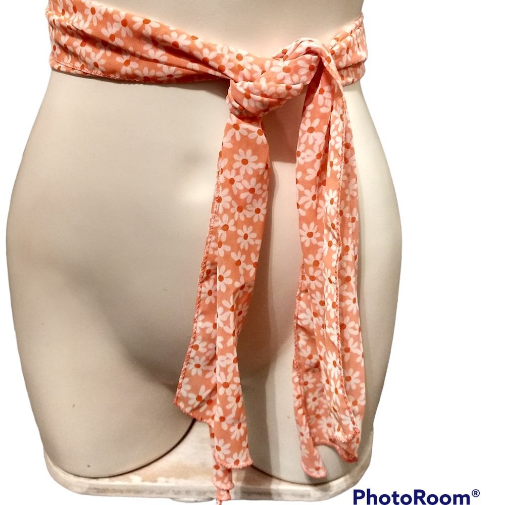 Light Peach Orange Scarf - Picture 4 of 4